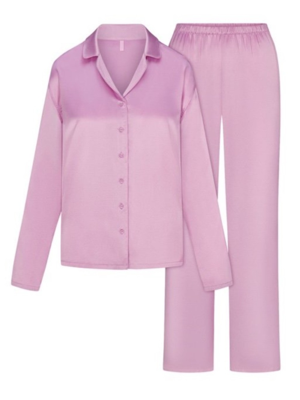👚 SKIMS Silk Sleep Set Top & Pants Color Petal/Pink Size Medium/M NEW WITH TAGS!